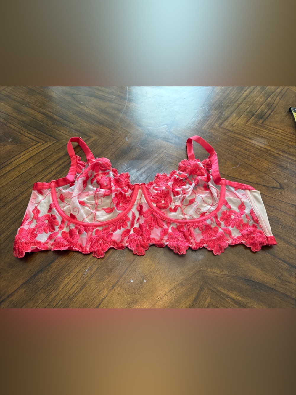 Torrid Curve Size 2 Red/Nude Underwire Bra
